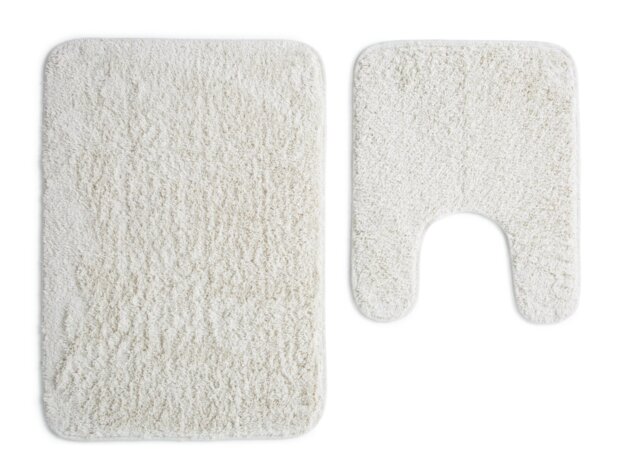Argos Home Tufted Bath & Pedestal Mat Set - Cream - image 1