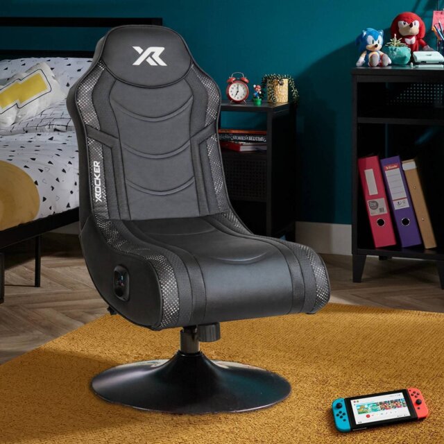 X Rocker Bolero 2.0 Audio Console Gaming Chair - Black & White - image 1