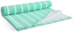 Habitat Aqua Stripe XL Beach Towel - thumbnail 2