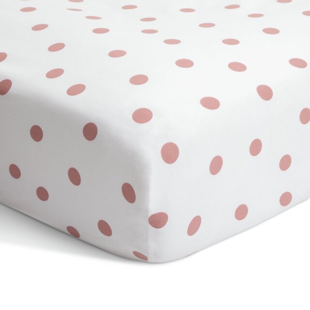Argos Home Spot Printed Pink Fitted Sheet - King size - image 1