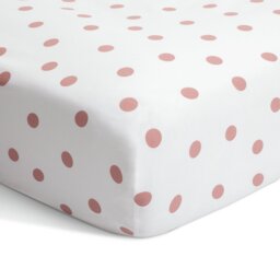 Argos Home Spot Printed Pink Fitted Sheet - King size - thumbnail 1