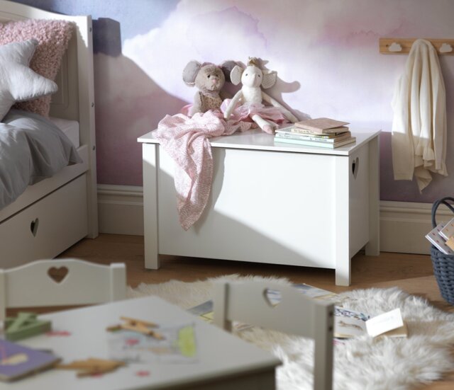 Argos Home Mia Toy Box - White - image 1