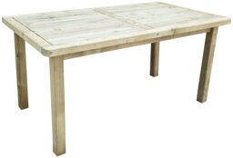 Forest Garden Rosedene 6 Seater Rectangular Garden Table - thumbnail 1