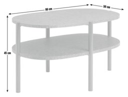 Habitat 60 Coffee Table by Planq - Blue - thumbnail 2
