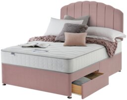 Silentnight Comfort Kingsize 2 Drawer Divan Bed - Pink