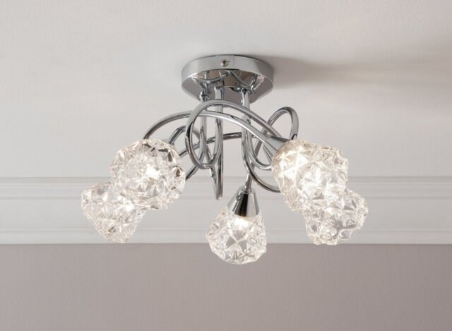 Argos Home Dico 5 Light Ceiling Light - image 1