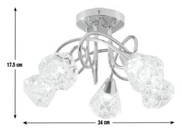 Argos Home Dico 5 Light Ceiling Light - thumbnail 2