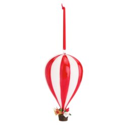 Argos Home Single Hot Air Balloon Glass Christmas Baubles - thumbnail 2