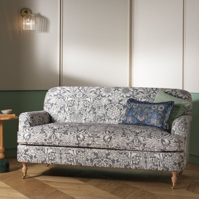 Habitat x Morris & Co. Merton Sunflower Fabric 2 Seater Sofa - image 1