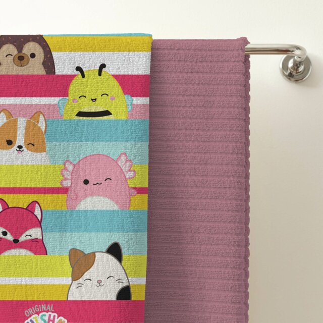 Squishmallows Stripes Towel - Multicoloured - 70x140cm - image 1