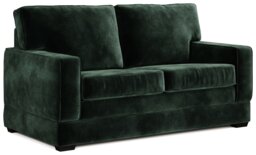 Jay-Be Urban Velvet 2 Seater Sofa Bed - Dark Green - thumbnail 1