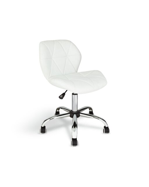 Argos Home Boutique Faux Leather Office Chair - White - image 1