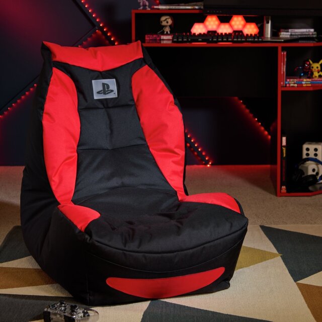Kaikoo Teen Playstation Gaming Bean Bag - Red & Black - image 1