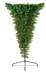 Premier Decorations 7ft Standing Upside Down Christmas Tree - thumbnail 1