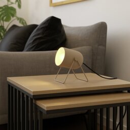 EGLO Tilston Steel Desk Lamp - Sand