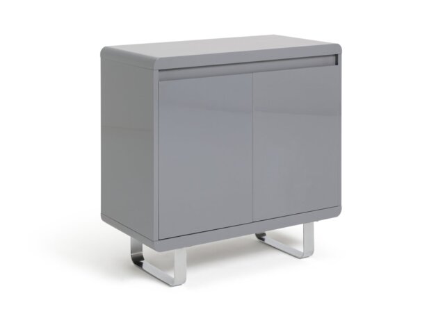 Argos Home Sleigh 2 Door Sideboard - Gloss Grey