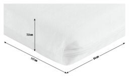 Cuggl 117 x 54cm Fibre Cot Mattress - thumbnail 2