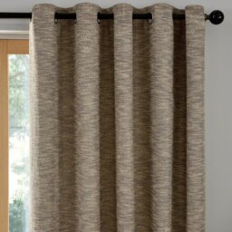 Curtina Talon Eyelet Curtains - Natural - 117x137cm - thumbnail 2