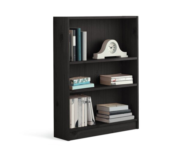 Argos Home Apley Short Bookcase - Black - image 1