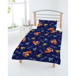 Julia Donaldson Zog Cotton Blue Kids Bedding Set - Toddler - thumbnail 1