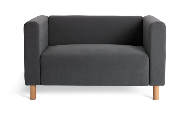 Argos Home Moda Fabric 2 Seater Sofa - Grey - image 1