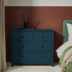 Habitat Brooklyn 4 Drawer Chest - Ink Blue - thumbnail 1