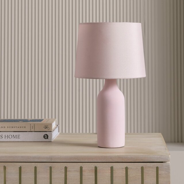 Argos Home Rica Ceramic Table Lamp - Blush - image 1