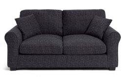Argos Home Lisbon Fabric 2 Seater Sofa Bed - Charcoal - thumbnail 1