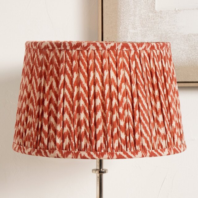 Pacific Vienna Red Mushroom Pleat Lampshade - 30cm - image 1