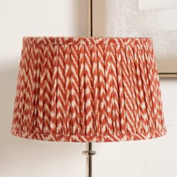 Pacific Vienna Red Mushroom Pleat Lampshade - 30cm - thumbnail 1