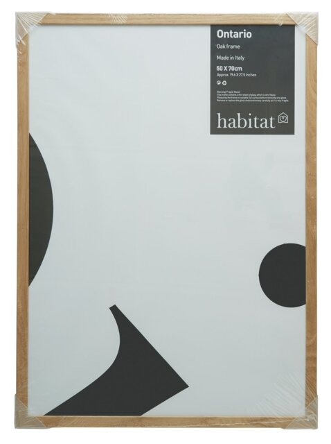 Habitat Ontario Oak Wooden Picture Frame - 50x70cm - image 1