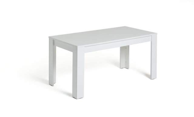 Argos Home Miami Gloss Extending 8 Seater Dining Table-White - image 1