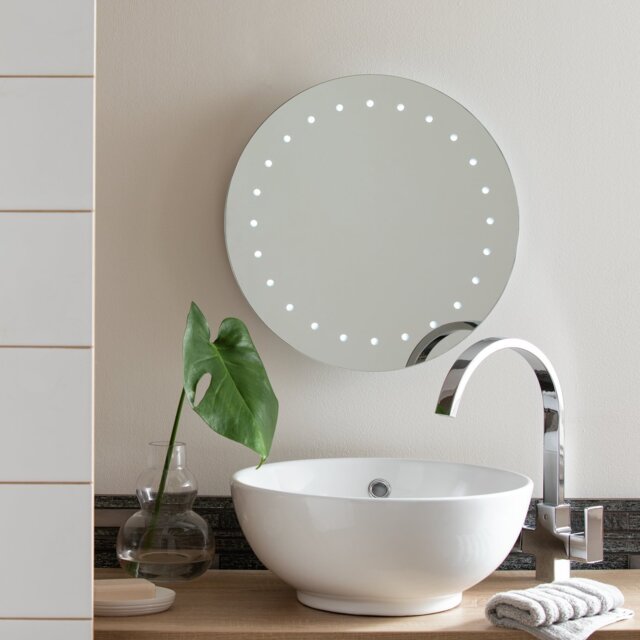 Argos Home Round Illuminated Bathroom Mirror - image 1