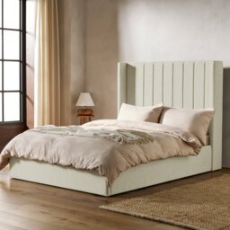 Habitat Kempley Kingsize End Lift Ottoman Bed - Cream - thumbnail 1