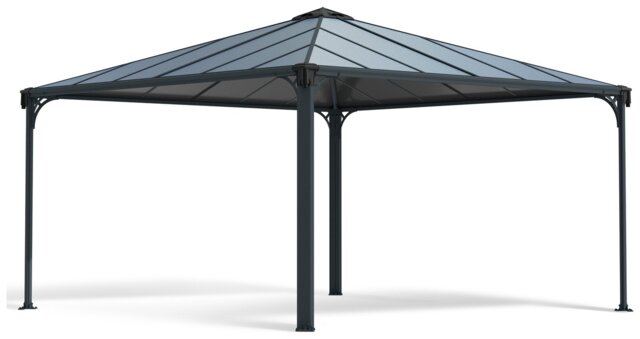 Palram Canopia Palermo Grey Garden Gazebo 14 x 14ft - image 1