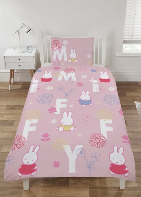Miffy Pink Kids Bedding Set - Single - image 1