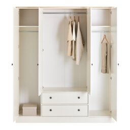 Argos Home Kensington 4 Door 2 Drawer Wardrobe - Ivory - thumbnail 2