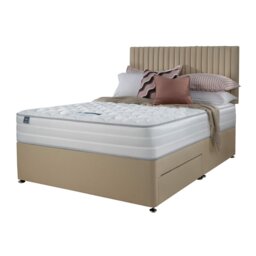 Silentnight Knightly 2000 Pkt Kingsize Memory 2 Drawer Divan Bed - Sandstone - thumbnail 2