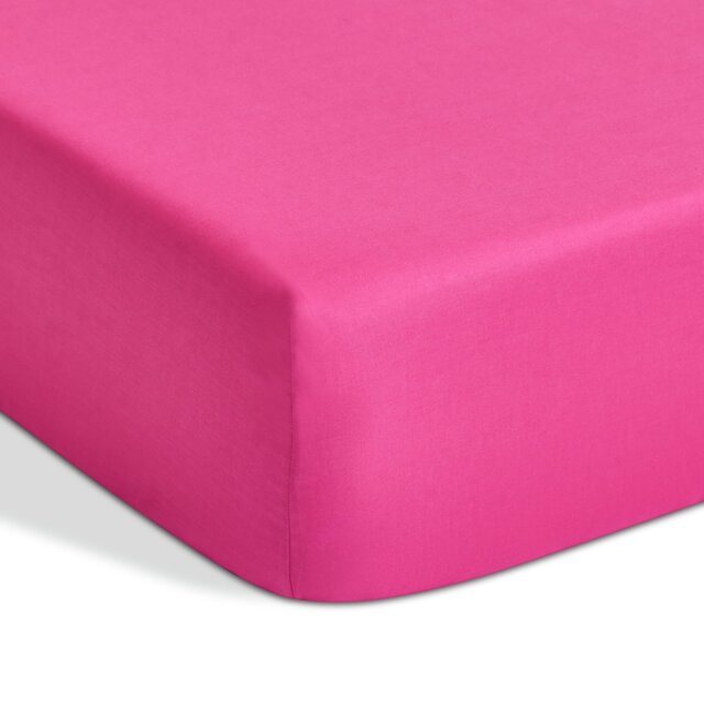 Habitat Extra Deep Plain Pink Fitted Sheet - Single - image 1