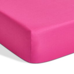 Habitat Extra Deep Plain Pink Fitted Sheet - Single - thumbnail 1