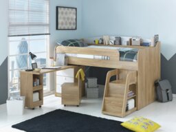 Habitat Ultimate Storage Mid Sleeper Bed Frame - Beech - thumbnail 1
