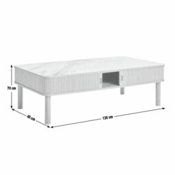Habitat Lex Coffee Table - Walnut - thumbnail 2