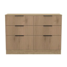 Livara Ready Assembled Tofino 6 Drawer Chest - Oak Effect - thumbnail 2