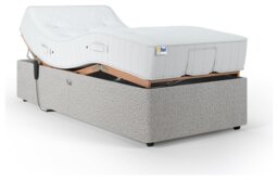 Mibed Essentials Single Adjustable Bed & Mattress -Dark Grey - thumbnail 2