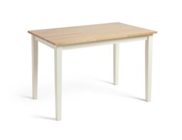 Argos Home Chicago Solid Wood Dining Table - Off White