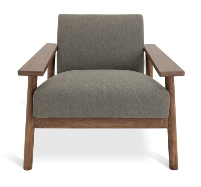 Habitat Dore Fabric Wingback Armchair - Grey