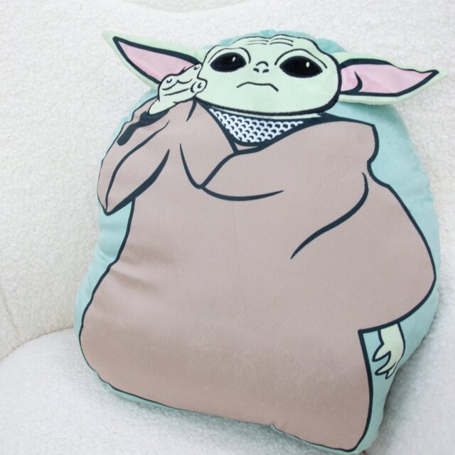 Mandalorian Friend Shaped Cushion - 40x36cm - image 1
