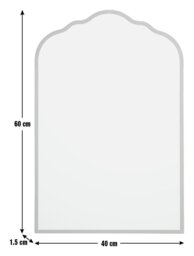 Argos Home Gold Curved Wall Mirror - 60x40cm - thumbnail 2