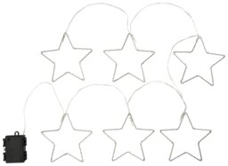 Habitat 6 White Battery LED Christmas Star String Lights - thumbnail 2