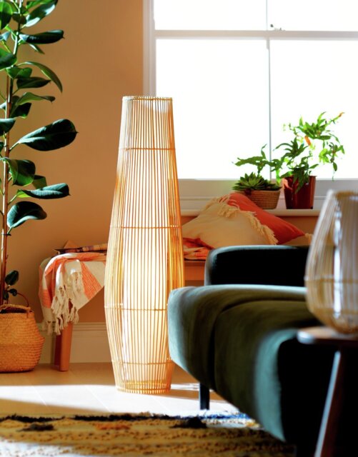 Argos Home Sirit Floor Lamp - Natural - image 1
